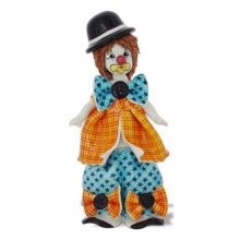 Фарфоровая статуэтка "Клоун в оранжевом" - 6358