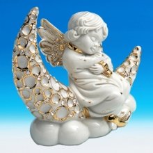Фарфоровая фигурка "Ангел на месяце" - 6427