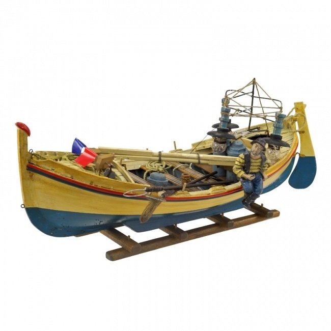 Сувенирная модель рыбацкой лодки - 6651
