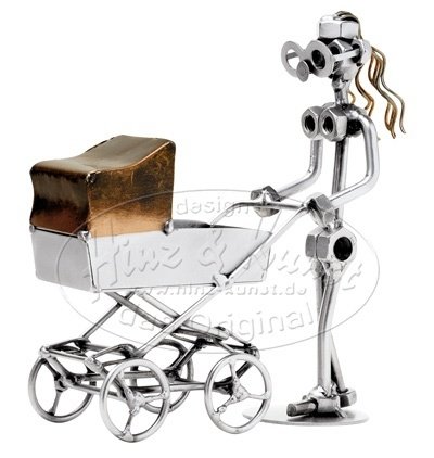 Фигурка из металла Hinz Kunst "Мама с коляской"