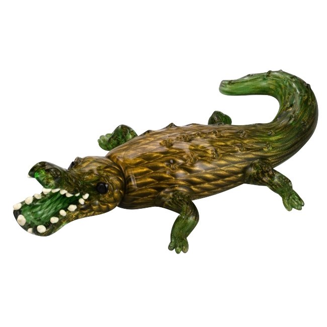 Крокодил, муранское стекло - №9776