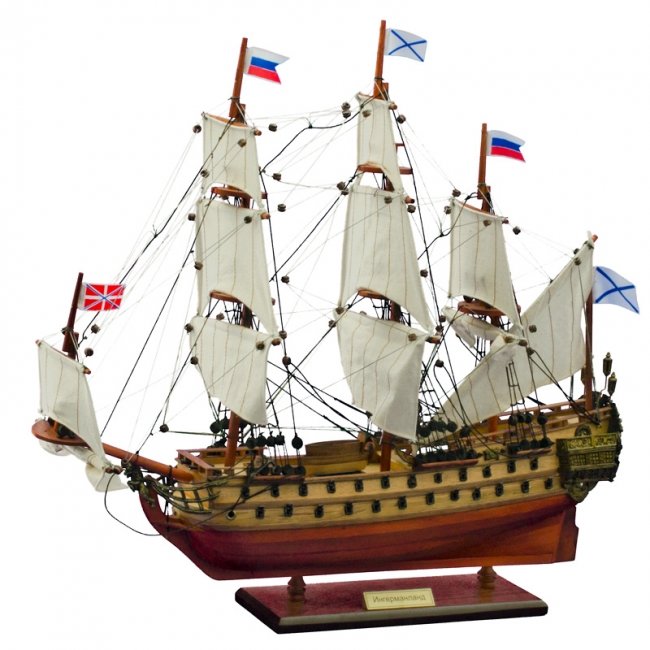 Сувенирная модель корабля "Ингерманланд" 1715г.