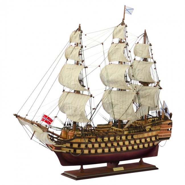 Сувенирная модель корабля "Трех Иерархов" 1783г
