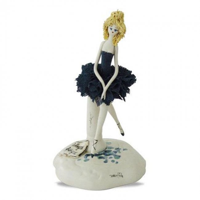 Фарфоровая статуэтка "Балерина в синем" - 6363